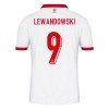 Virallinen Fanipaita Puola Lewandowski 9 Kotipelipaita Euro 2024 - Miesten